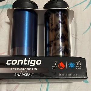 Brand new Contigo Huron Vacuum-Insulated Stainless Steel Travel Mug 2 pack